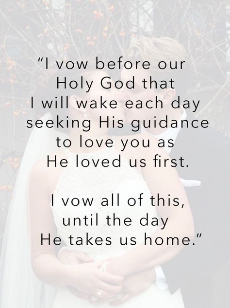 Christian Vows, Christian Wedding Vows, Godly Wedding, Watching Movies Together, Wedding Vowels, Wedding Vows Quotes, Anniversary Quotes For Boyfriend, Romantic Wedding Vows, Vows Quotes