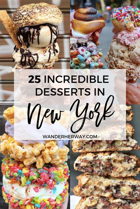 The best desserts in NYC you need to try! #newyork #foodie #dessert New York City Desserts, Best Food Spots In Nyc, Best Cheesecake In Nyc, Travel Desserts, Nyc Cafes, Romanticize Fall, Nyc Desserts, New York Desserts, Nyc Xmas