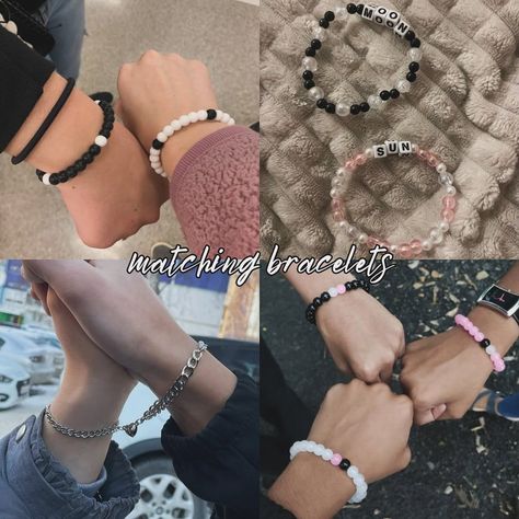 Cute Couple Matching, Matching Ideas, Best Friend Bracelets, Couple Ideas, Matching Hoodies, Wallpaper Cute, Friend Bracelets, Matching Couple, Couple Matching