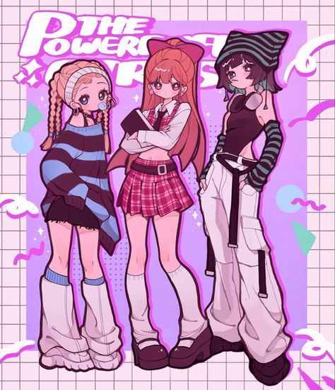 Powerpuff Kızları, Powerpuff Girls Fanart, Ppg And Rrb, Powerpuff Girl, The Powerpuff Girls, The Powerpuff, Puff Girl, Dessin Adorable, Power Girl