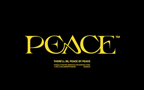 Peace on Behance Peace And Conflict, Peace Logo, Serif Typography, Fashion Identity, Text Logo Design, Logo Project, Graphic Design Fonts, Title Design, Modern Poster