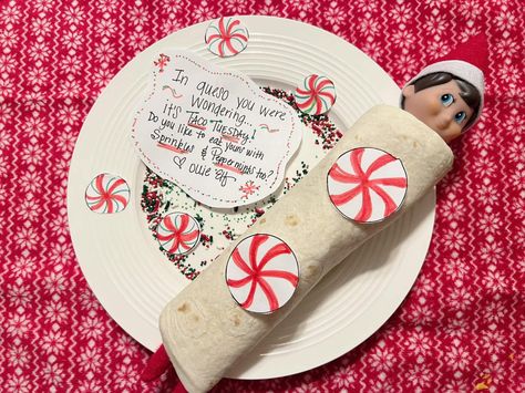 Taco Tuesday Elf On The Shelf Ideas, Elf Taco Tuesday, Taco Tuesday Elf On The Shelf, Elf On The Shelf Book, Shelf Book, The Elf On The Shelf, Elf On The Shelf Ideas, Taco Tuesday, Shelf Ideas