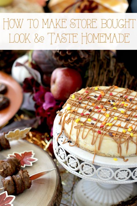 Fall Party Prep- How to make store bought food taste and look homemade for parties, spend more time with friends than cooking with these tips #savealotinsiders #ad Gender Reveal Ideas Creative, Store Bought Desserts, Party Prep, Creative Party Ideas, Store Bought Cake, Slime Recipes, Semi Homemade, Homesteading Skills, Kids Party Food