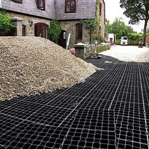 The downside of utilizing this Driveway Gravel Grids type is that it doesn't shape a conservative surface. Its round edges don't interlock with one another so its pieces. Round About Driveway Landscaping, Round About Driveway, Gravel Driveway Ideas, Driveway Ideas Cheap, Landscape Driveway, Ground Grid, Drive Ways, Grass Driveway, Surface Drainage