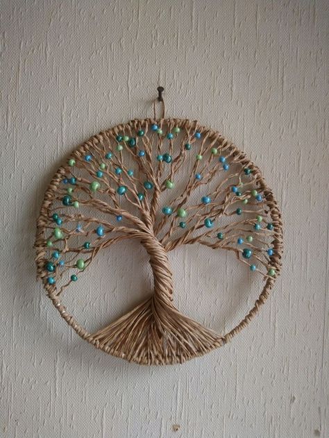 Tre Kunst, Dream Catcher Patterns, Dream Catcher Craft, Macrame Knots Pattern, Jute Crafts, Macrame Wall Hanging Patterns, Rope Crafts Diy, Dream Catcher Diy, Rope Crafts