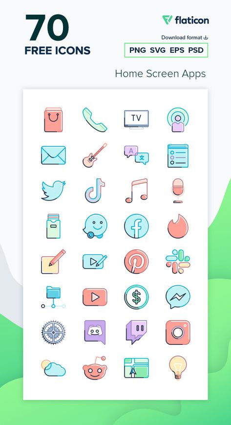 Download now this free icon pack from Flaticon, the largest database of free vector icons #flaticon #icon #ios14 #ui #ios Free Ios App Icons, Phone App Icon Aesthetic, All Apps Icon, Icons Phone, Instagram Sticker, Sticker App, Free Icons Png, Color Icons, Free Icon Set