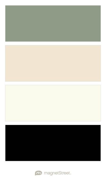 Black Wedding Color Palette, Champagne Wedding Colors Scheme, Ivory And Black Wedding, Black Champagne Wedding, Champagne Color Palette, Sage Wedding Colors, Beach Wedding Black, Calendar Magnets, Champagne Wedding Colors