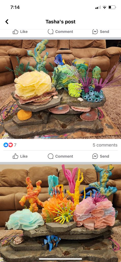 Ocean Vbs Decorations, Vbs Ocean Theme, Submerged Vbs, Ocean Vbs, Earth Science Projects, Water Birthday, Floating Decorations, Vbs Themes, Mermaid Decor