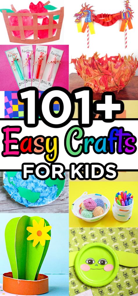 Cute Crafts For Kids, 1st Grade Crafts, Camping Crafts For Kids, Kindergarten Craft, Kids Craft Supplies, Quick And Easy Crafts, Valentine Crafts For Kids, Kids Crafting, Easy Arts And Crafts