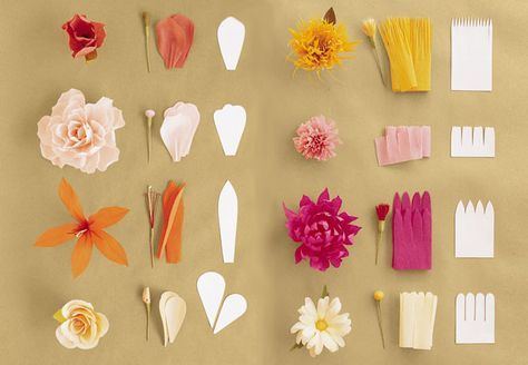 Paper Flowers Diy Wedding, Paper Flowers Wedding Bouquet, Crepe Paper Flowers Diy, Diy Fleur, Paper Flowers Wedding, Crepe Paper Flowers, Paper Flowers Craft, Paper Flower Wall, Tissue Paper Flowers