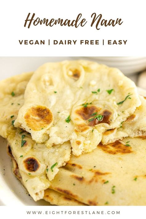 Dairy Free Naan, Vegan Naan, Lactose Free Recipes, Quick Easy Vegan, Secret Ingredient, Lactose Free, Flatbread, Healthy Options, Naan