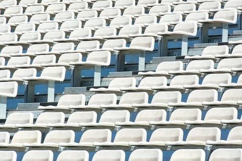 Pink and Blue Stadium Chairs · Free Stock Photo Stadium Chairs, Stadium Seats, Sports Stadium, Bleachers, Pink Plastic, Pastel Background, Pastel Wallpaper, Capsule Collection, Free Photos