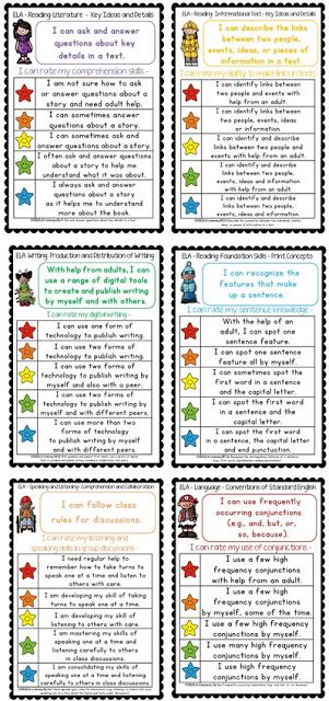 Common Core Star Rubircs and Differentiated Checklists for grade one