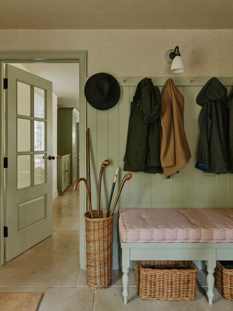 Boot room ideas, plus advice on how to do them right | House & Garden Pink Mudroom, English Boot Room, Garden Mudroom, Boot Room Ideas, Drop Station, Hallway Mudroom, Boot Rooms, Boot Room Utility, Modern Eclectic Interior