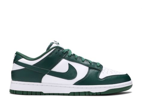 Nike Dunk Low Sneakers | Flight Club Nike Dunk Low Michigan State, Dunk Low Michigan, Sb Dunks, Shoe Palace, Dr Shoes, Nike Models, Michigan State Spartans, Mens Lifestyle, Adidas Yeezy Boost 350