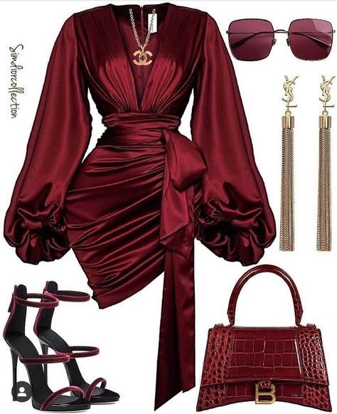 Classy Party Outfits For Women, Red Luxury Dress, Royalty Dress To Impress, Dress For Christmas Party, Red Luxury, Fashion Drawing Dresses, Effortlessly Chic Outfits, Glamour Dress, Night Out Outfit