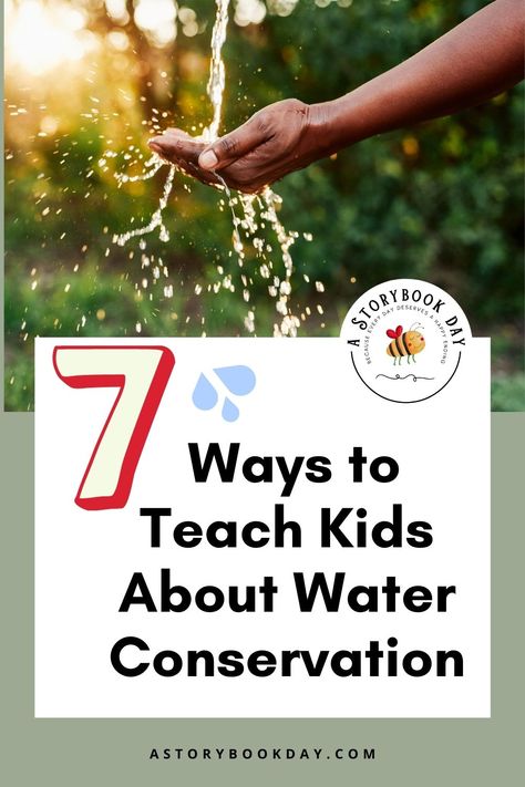 How to Teach Kids about Water Conservation for Earth Day World Water Day Activities, Water Day Activities For Kids, Water Conservation Activities, Water Conservation Projects, Summer School Themes, Save The Water, Sustainability Activities, Water Preservation, Water Lessons