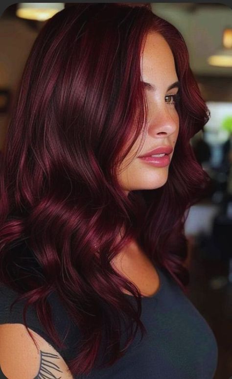 Dr Pepper Hair Color, Dark Cherry Cola Hair Color, Dark Cherry Hair Color, Dark Cherry Hair, Hair Color Cherry Coke, Shades Of Burgundy Hair, Hair Color At Home, Ninja Skills, Trendy Fall Hair Color