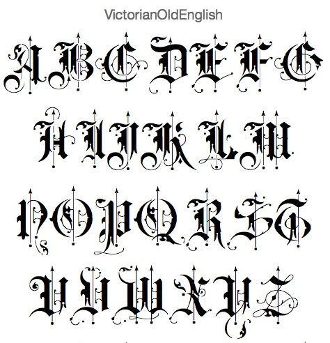 Font English, Old English Alphabet, Tattoo Lettering Alphabet, Tattoo Script Fonts, Tattoo Fonts Alphabet, Calligraphy Fonts Alphabet, Old English Letters, Lettering Styles Alphabet, Chicano Lettering