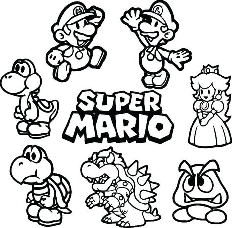 Bowser Coloring Pages - Best Coloring Pages For Kids Mario And Friends, Friends Coloring Pages, Mario Und Luigi, Mario Coloring, Super Coloring Pages, Super Mario Coloring Pages, Mario Y Luigi, Mario E Luigi, Mario Coloring Pages