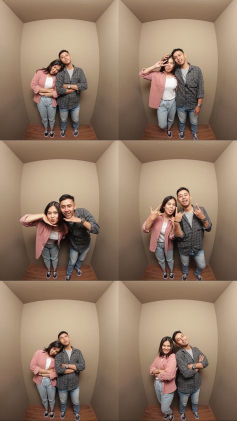 Gaya Photobox Couple, Foto Booth Couple, Photo Box Couple, Photobox Idea, Photo Box Couple Pose, Photobox Couple, Photobooth Ideas Poses Couple, Photo Booth Poses Couple, Photobox Ideas Pose Couple