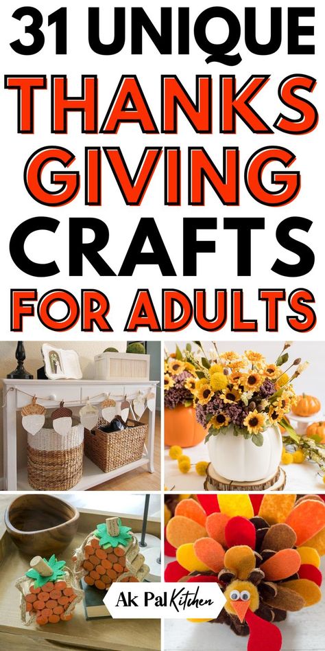 Thanksgiving crafts for adults are perfect for adding a personal touch to your fall decor. Get inspired with DIY Thanksgiving crafts, including rustic fall crafts and fall table settings. Create handmade Thanksgiving table decor, or try your hand at pumpkin crafts for adults. Whether you’re looking for cozy fall craft ideas or Thanksgiving centerpiece ideas, these autumn crafts will bring warmth to your home. Make your holiday memorable with simple, elegant Thanksgiving decor ideas. November Home Decor, Thanksgiving Party Crafts, Thanksgiving Day Crafts, Thanksgiving Crafts For Adults, Thanksgiving Crafts To Make, Turkey Carving, Thanksgiving Gifts Diy, Fall Mason Jar Crafts, Diy Thanksgiving Crafts