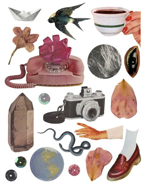 Digital Collage Art, Collage Art Projects, Magazine Collage, Collage Kit, Collage Illustration, Vintage Collage, Arte Sketchbook, Arte Inspo, Collage Design