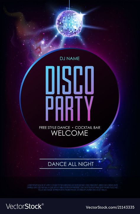 Disco Ball Logo, Disco Party Poster, Dance Party Poster, Disco Ball Background, Onda Disco, Disco Dance Party, Ball Background, Disco Poster, Disco Background