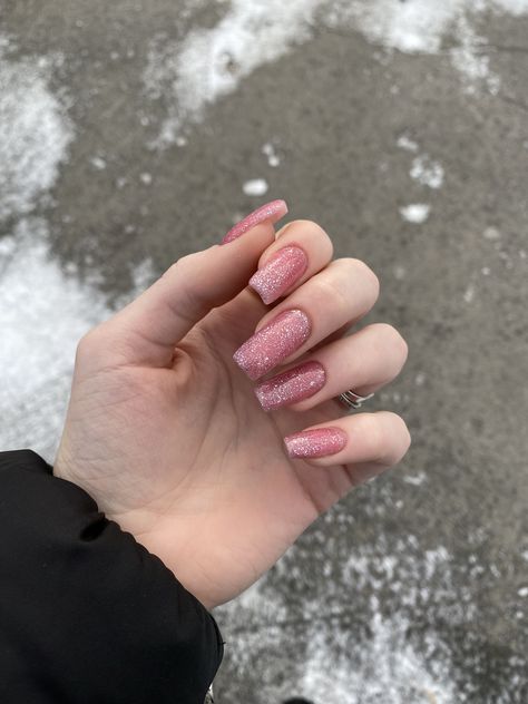 Acrylic Nails Nude, Wow Nails, Casual Nails, Pretty Gel Nails, Nails Only, Sparkle Nails, Get Nails, Sparkly Nails, Manicure Y Pedicure