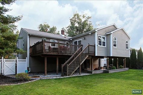 Deck: Custom Bi-level. Ranch Addition, Addition Plans, Home Addition Plans, Raised Ranch, House Deck, Home Additions, Add Ons, Patio Ideas, Yard Ideas