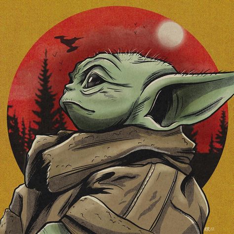 Jacket Painting, Yoda Art, Star Wars Painting, Pretty Pics, Comic Style, Nose Art, Art Club, Hand Illustration, Illustration Print