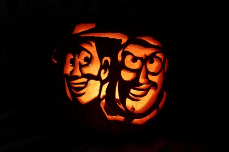 Woody & Buzz by ladybugbkt, via Flickr Toy Story Pumpkin Carving, Halloween Projects For Toddlers, Toy Story Pumpkin, Disney Pumpkin Carving, Disney Pumpkin, Pumpkin Contest, Pumpkin Template, Woody And Buzz, Pumpkin Stencil