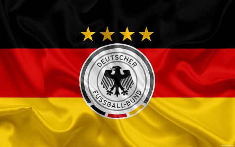 Germany national football team, emblem, logo, football federation, flag, Europe, German flag, football, World Cup, HD wallpaper Iran National Football Team, Germany Football Team, Flag Of Germany, Germany National Football Team, Miroslav Klose, Germany Team, Franz Beckenbauer, Dfb Team, Germany Football