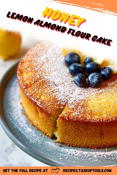 Indulge in the sweet and tangy delight of our Honey Lemon Almond Flour Cake. This gluten-free treat, baked with the natural sweetness of honey, the refreshing zing of lemon and the nutty goodness of almond flour, is perfect for health-conscious dessert lovers. Visit our board for the easy recipe and enjoy guilt-free decadence at its best! #HoneyLemonCake #AlmondFlour #GlutenFreeDessert #HealthyRecipes Lemon Almond Flour Cake, Almond Flour Cake, Almond Flour Cakes, Honey Cake Recipe, Almond Cake Recipe, Lemon Bundt Cake, Almond Meal, Honey Cake, Gluten Free Sugar Free