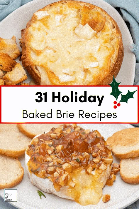 Bree Cheese Recipes, Holiday Baked Brie, Snack For Christmas, Brie Recipes Easy, Best Baked Brie, Brie Toppings, Brie Recipes Appetizers, Baked Brie Cheese, Brie Cheese Recipes