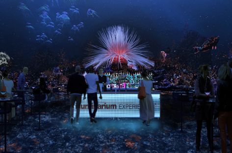 Enjoy A Cocktail And Travel The World At Illuminarium's Immersive Nightlife Experience - Secret Atlanta Atlanta At Night Aesthetic, Illuminarium Atlanta, Atlanta Aquarium, Atlanta Georgia Aquarium, Fox Theater Atlanta, Atlanta Beltline, Bottom Of The Ocean, Wild Safari, A Night To Remember