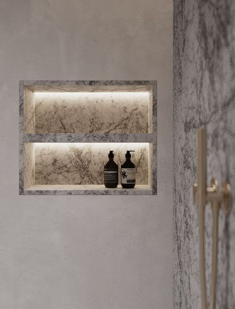 Bathroom Niche, Marble Showers, Bad Inspiration, Shower Niche, Modern Shower, January 9, Marble Bathroom, Shower Design, Residential Design