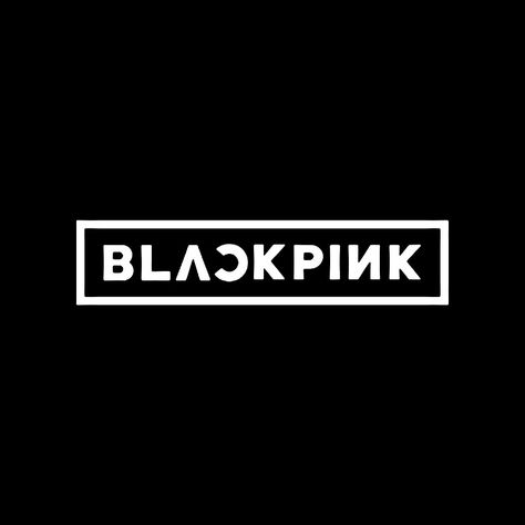 Black Pink Names, Blackpink Logo, Bp Logo, Logo Black And White, Icons Ig, Pink Names, Txt Kpop, Black And White Logos, Yg Family