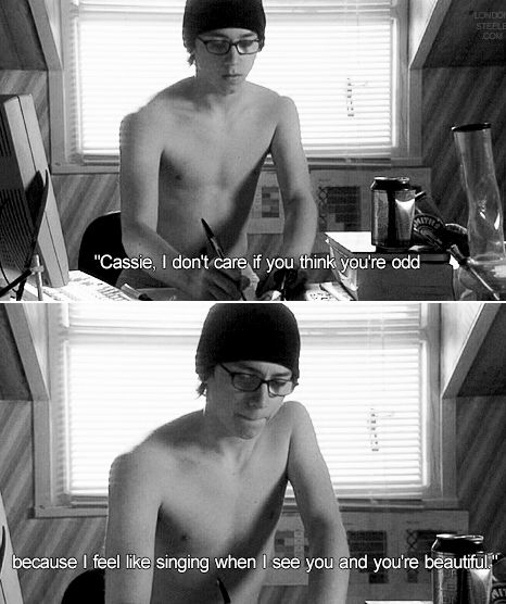 "Cassie, I don't care if you think you're odd, because I feel like singing when I see you. And you're beautiful." Skins Mike Bailey, Skins Quotes, Skins Uk, When I See You, Movies And Series, Cute Love Quotes, Best Tv Shows, Best Shows Ever, Cheongsam