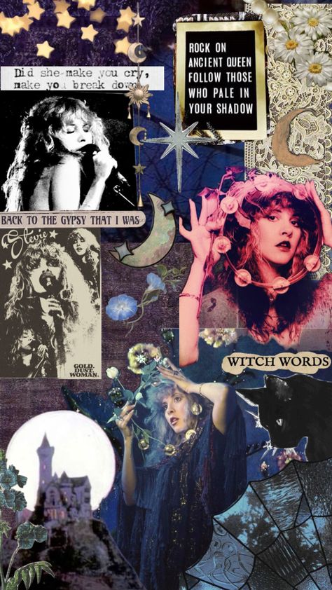 Stevie Nicks #whitewitch Stevie Nicks Iconic Photos, Stevie Nicks Vibes, Stevie Core, Stevie Nicks Outfits Inspiration, Stevie Nicks Wallpaper, Stevie Nicks Witch, Stevie Nicks Images, Ancient Queen, White Witch