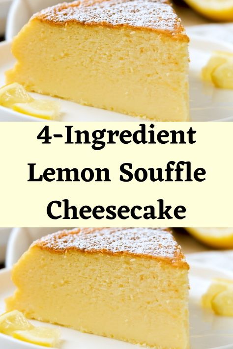 Lemon Souffle Cheesecake, Lemon Souffle, Souffle Cheesecake, Mojito Cupcakes, Hungarian Mushroom Soup, Easter Desserts, Western Culture, Cheesecake Bites, Springform Pan