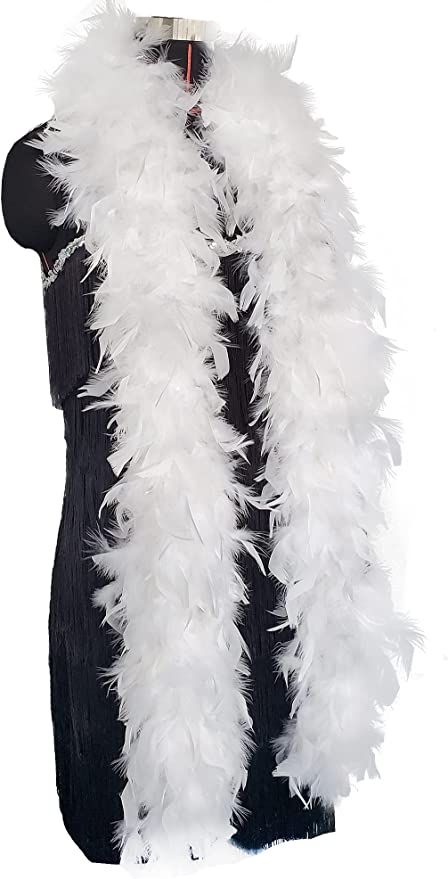 AmazonSmile: 2 Yards 80g Turkey Chandelle Feather Boa for Women Costume Accessory,Party Dancing Dress Up, Holiday Decors-White : Arts, Crafts & Sewing Diy Craft Party, White Feather Boa, Hslot Outfit Ideas, Harry Outfits, Matric Dance Dresses, Dress Up Halloween, White Party Outfit, Party Dancing, Dancing Dress