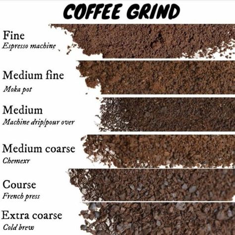 via: baristadaily Whole Bean Coffee, Coffee Chart, Grinding Coffee Beans, Coffee Brewing Methods, Coffee Infographic, Types Of Coffee, Coffee Shop Business, Coffee Latte Art, Coffee Guide