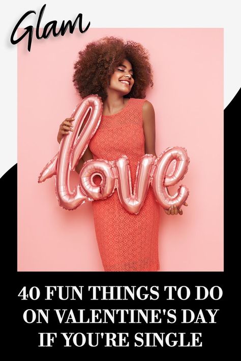 If you're single, we've got a few ideas to make this the best Valentine's Day yet. We compiled a list of 40 incredibly fun things you can do to spoil yourself. From indulging in some good wine to hosting an anti-Valentine's Day party, we've got you covered. #ValentinesDay #dateyourself #thingstodoalone #fun Things To Do Alone, Good Wine, Anti Valentines Day, Being Single, Spoil Yourself, A Nightmare, Valentines Day Party, Day Party, Fun Things