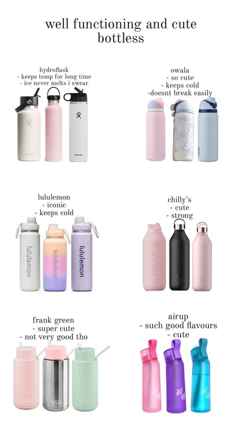 Girly Christmas Gifts, Everyday Bag Essentials, Trendy Water Bottles, Sephora Skin Care, Amazon Hacks, Cute Water Bottles, Pretty Mugs, Cute Christmas Wallpaper, Diy Bracelets Patterns