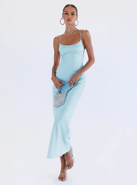 Midi Prom Dress, Princess Polly Dress, Prom Dress Inspo, Stylish Maxi Dress, Vegas Dresses, Baby Blue Dresses, Maxi Dresses For Women, Homecoming Outfits, Long Blue Dress