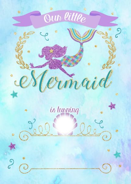 Mermaid Birthday Invitations Free, Mermaid Party Printables, Party Invitation Ideas, Little Mermaid Invitations, Mermaid Card, Mermaid Party Invitations, Christening Invitations Girl, Mermaid Birthday Party Invitations, Birthday Party Invitations Free