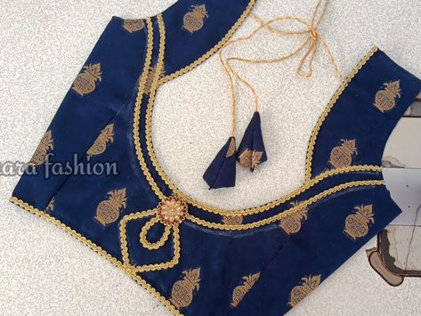 Blouse Designs Lase Work, Blouse Designs Lace Work, Simple Lace Work Blouse Designs, Lace Design Blouse Neck, Simple Lace Blouse Designs, Lace Work Blouse Designs, Golden Blouse Designs, Casual Blouse Designs, Latest Blouse Neck Designs