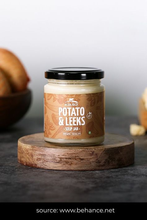 Soup Packaging Design, Healthy Branding, Soup Packaging, Jar Label Design, Soup Jar, Cream Based Soups, Jam Packaging, Packaging Snack, Soup In A Jar