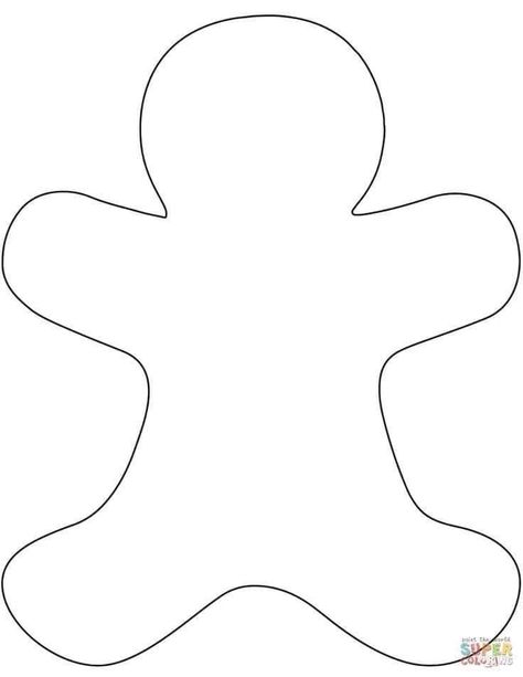 Gingerbread Man Pattern Free Printable, Ginger Bread Man Crafts, Gingerbread Man Template Free Printable, Gingerbread Template Free Printable, Gingerbread Man Art, Gingerbread Template, Gingerbread Painting, Gingerbread Man Free, Gingerbread Man Template